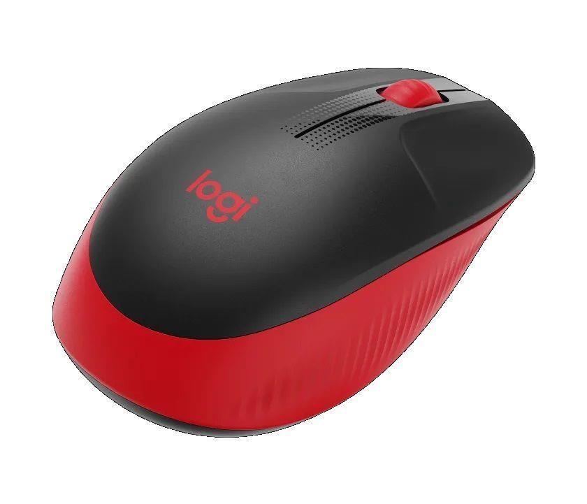 Mysz bezprzewodowa Logitech M190 optyczna czerwona — zdjęcie 4