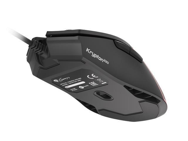 Mysz przewodowa Genesis Krypton 220 optyczna Gaming 6400DPI czarna — zdjęcie 8