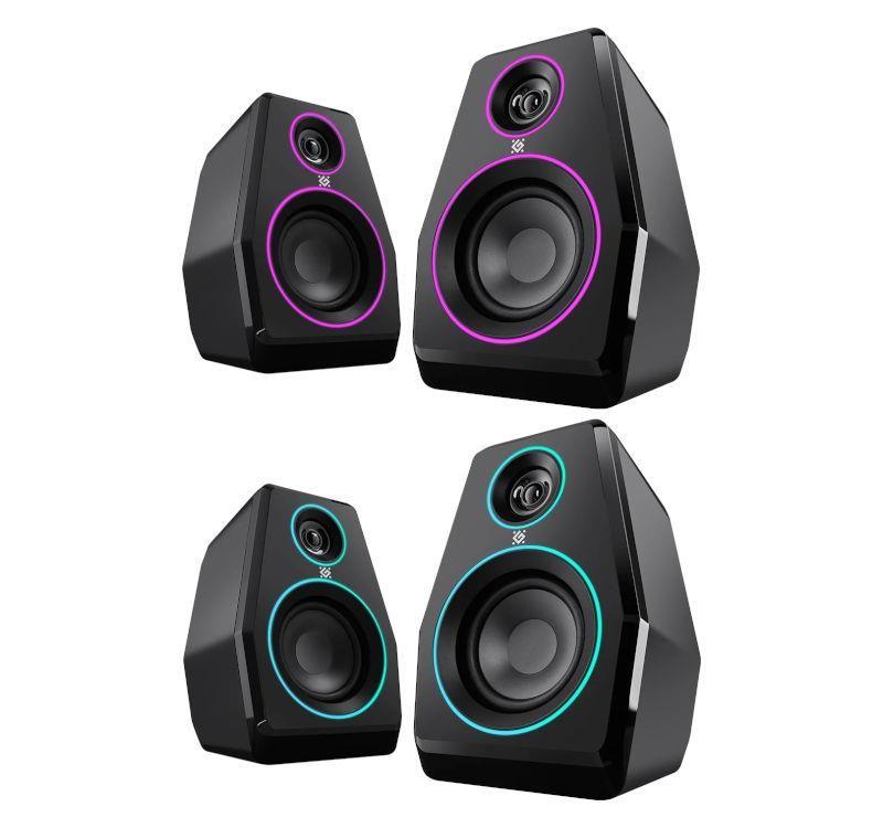 Głośniki Defender SOLAR 10 2.0 10W Bluetooth USB podświetlenie RGB — zdjęcie 6