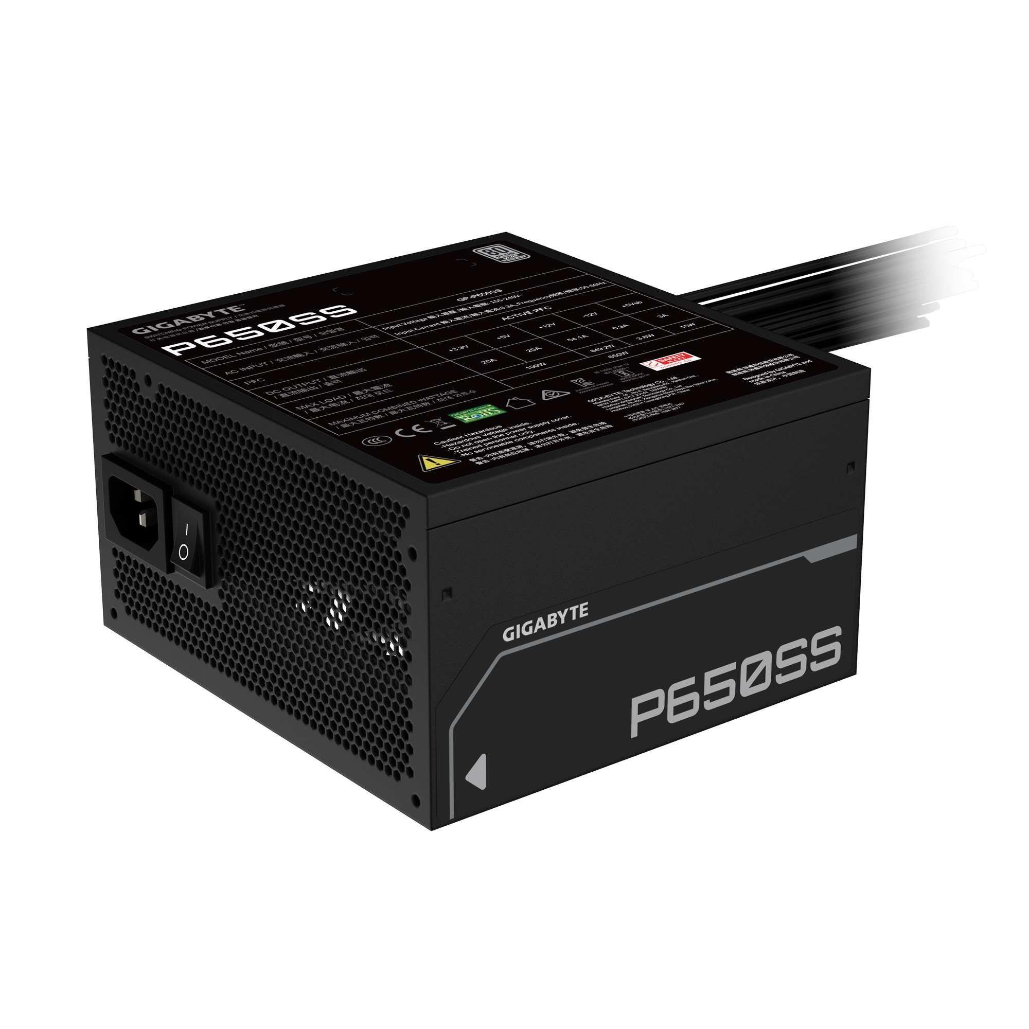 Zasilacz Gigabyte GP-P650SS 650W 120mm 80+Silver — zdjęcie 5