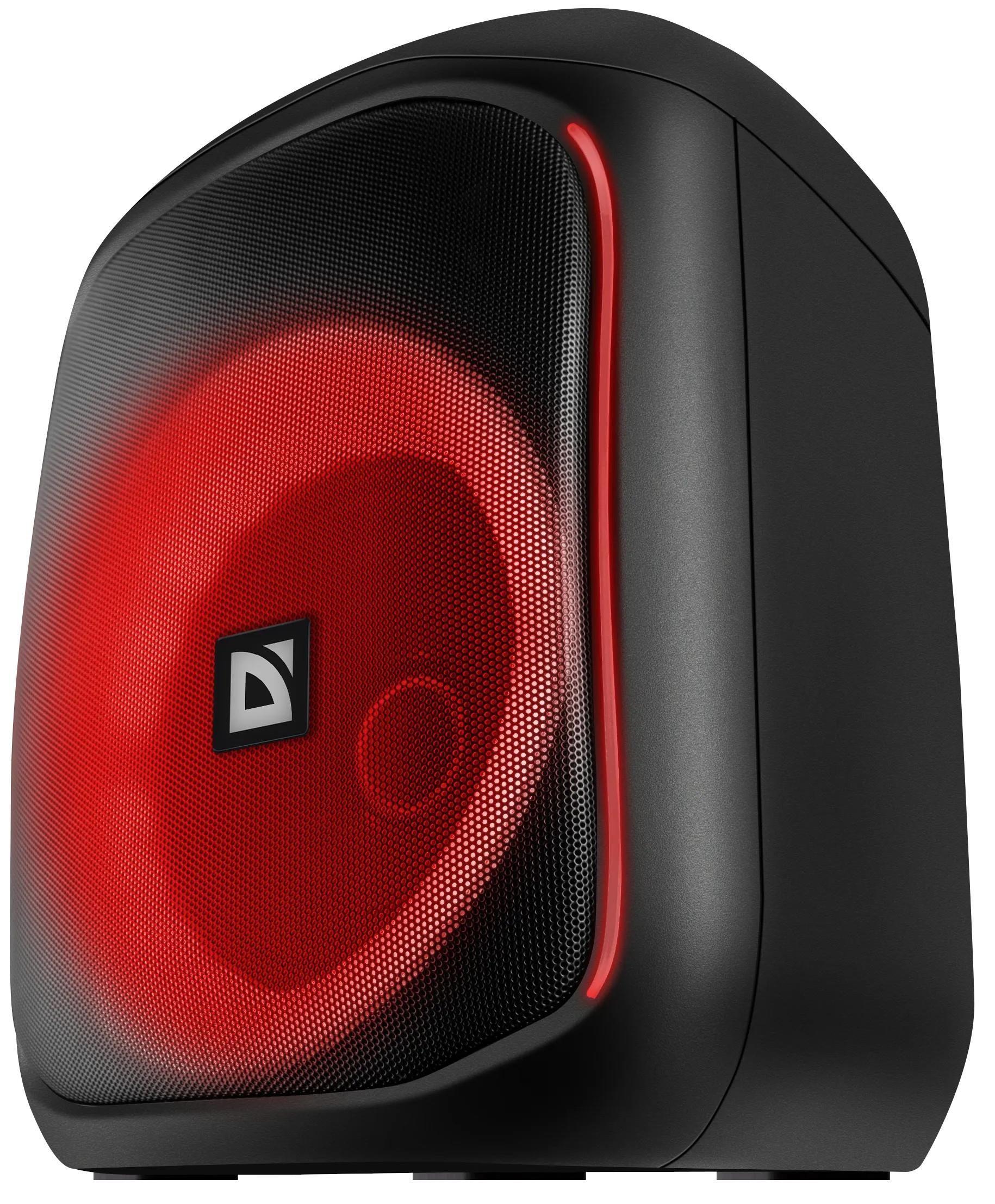 Głośnik Defender BOOMER 50 Bluetooth 50W MP3/FM/SD/USB/AUX/TWS/LED/MIC KARAOKE czarny — zdjęcie 7