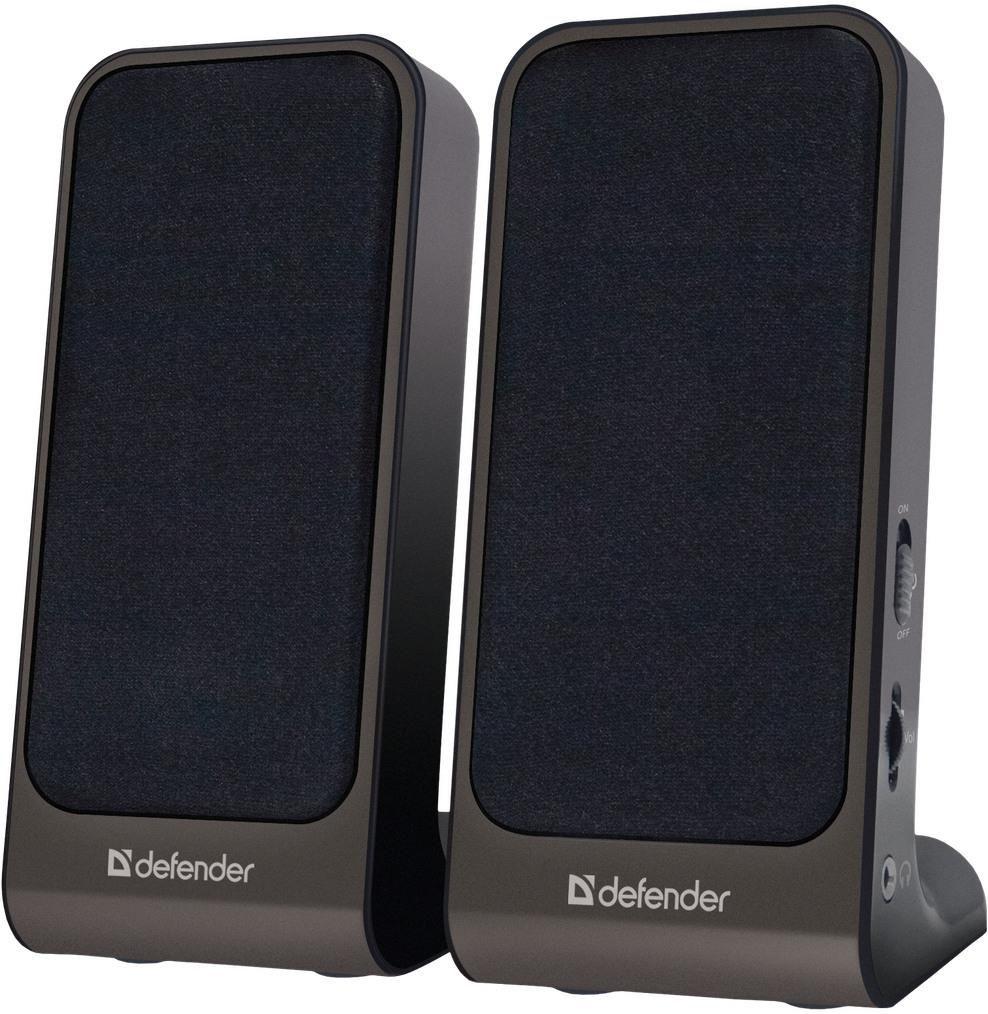 Głośniki Defender SPK-225 2.0 4W USB szaro-czarne — zdjęcie 1