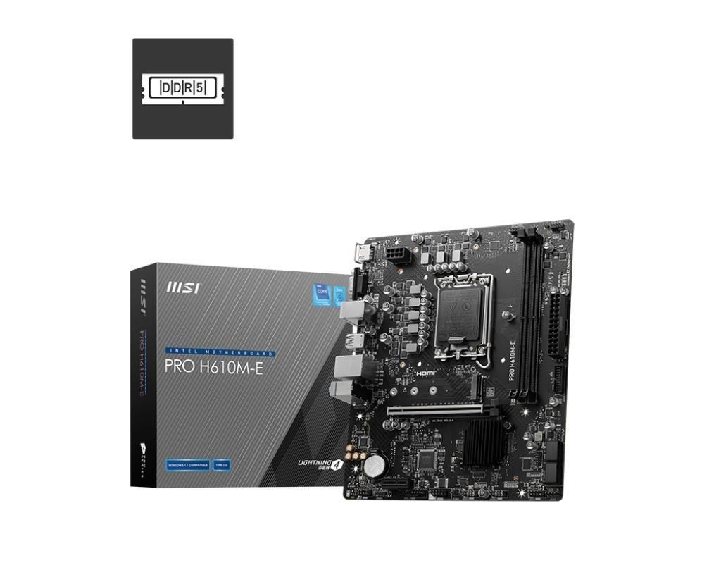 Płyta MSI PRO PRO H610M-E /H610/DDR5/SATA3/M.2/USB3.0/PCIe4.0/s.1700/mATX — zdjęcie 5