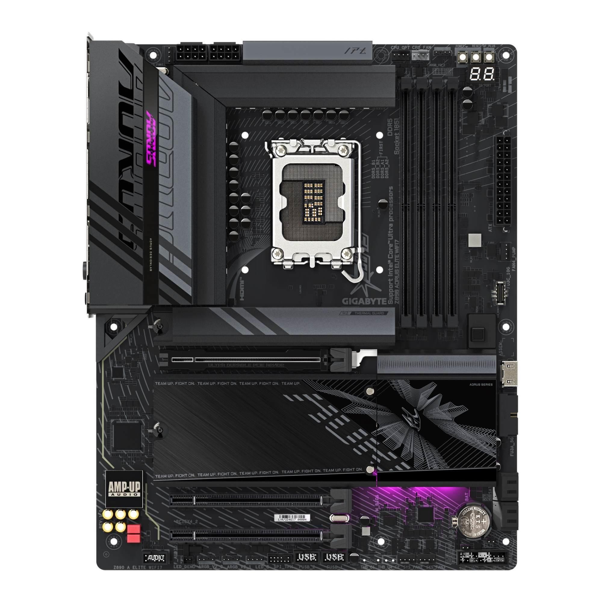 Płyta Gigabyte Z890 AORUS ELITE WIFI7 /Z890/DDR5/SATA3/M.2/TB4/WiFi/BT/PCIe5.0/s.1851/ATX — zdjęcie 1