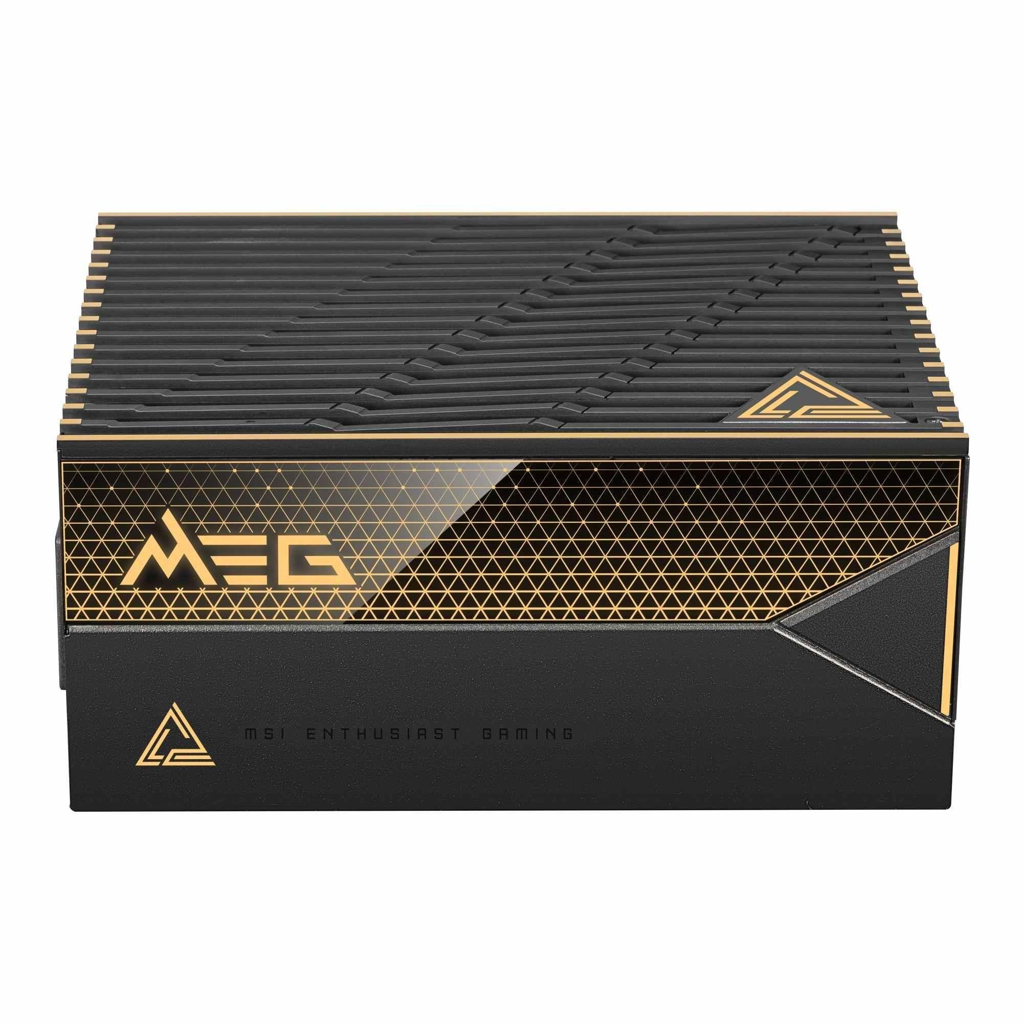 Zasilacz MSI MEG Ai1600T PCIE5 1600W 135mm 80plus Platinum aPFC — zdjęcie 2