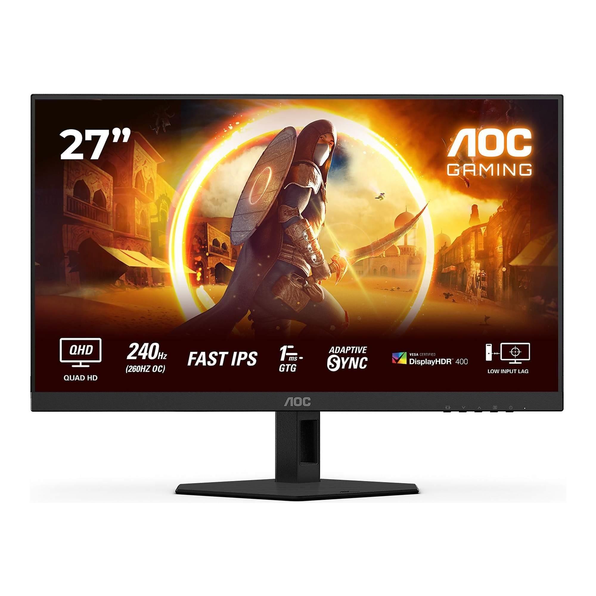 Monitor AOC 27" Q27G4ZR Fast IPS WQHD 240Hz 2xHDMI DP głośniki — zdjęcie 1