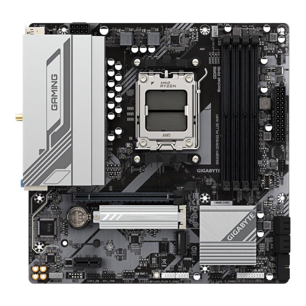 Płyta Gigabyte B650M GAMING PLUS WF /AMD B650/DDR5/SATA3/M.2/USB3.0/PCIe4.0/WiFi/BT/AM5/mATX — zdjęcie 1