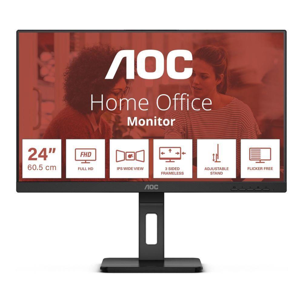 Monitor AOC 24" 24E3QAF HDMI DP VGA 2xUSB 3.0 głośniki 2x2W — zdjęcie 1