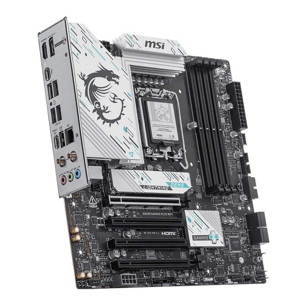 Płyta MSI B860M GAMING PLUS WIFI /B860/DDR5/SATA3/M.2/TB4/WiFi/BT/PCIe5.0/s.1851/M-ATX — zdjęcie 3
