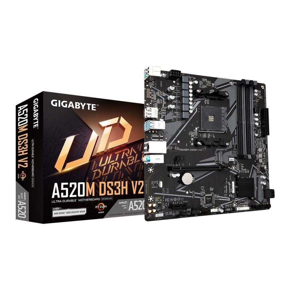 Płyta Gigabyte A520M DS3H V2 (rev. 1.0) /AMD A520/DDR4/SATA3/M.2/USB3.0/PCIe3.0/AM4/mATX — zdjęcie 5