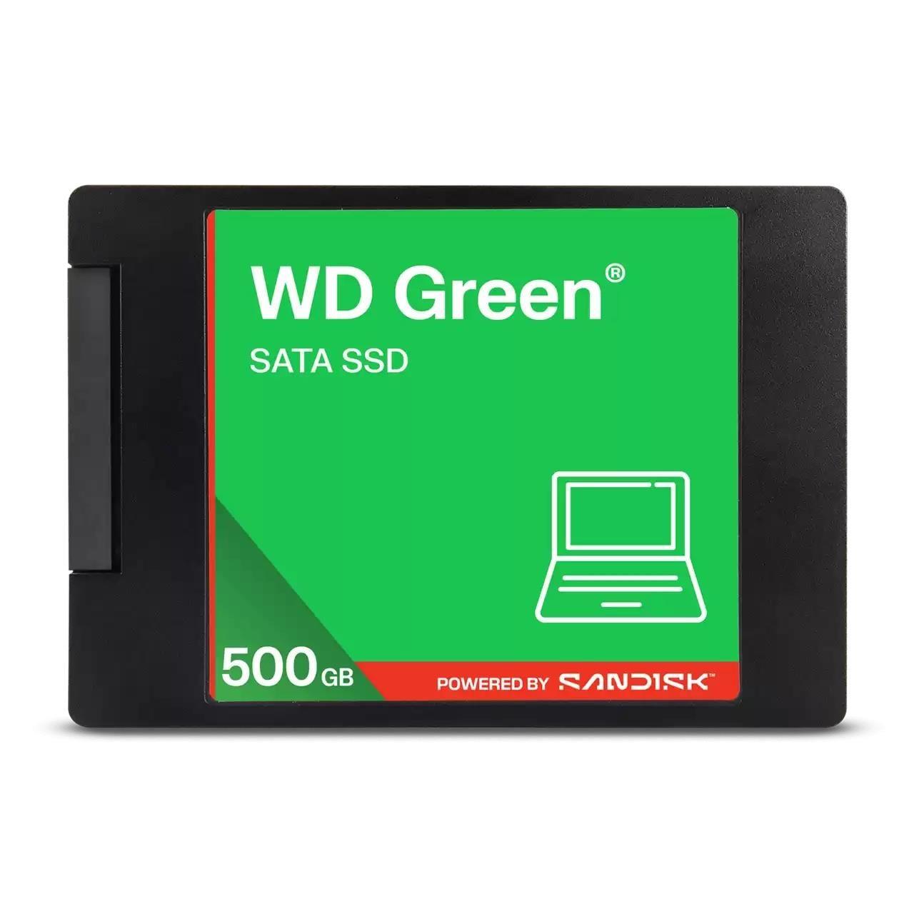 WD Green™ SATA SSD 2,5"/7 mm POWERED BY SANDISK 500 GB