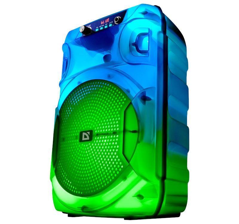 Głośnik Defender BOOMER 12 Bluetooth 15W MP3/FM/USB/AUX/TWS/LED/MIC KARAOKE czarny — zdjęcie 4
