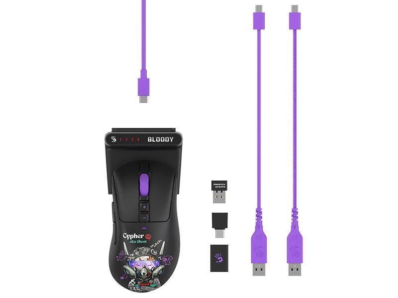 Mysz bezprzewodowa A4Tech Bloody R73 ULTRA DUO Cypher Ghost — zdjęcie 1