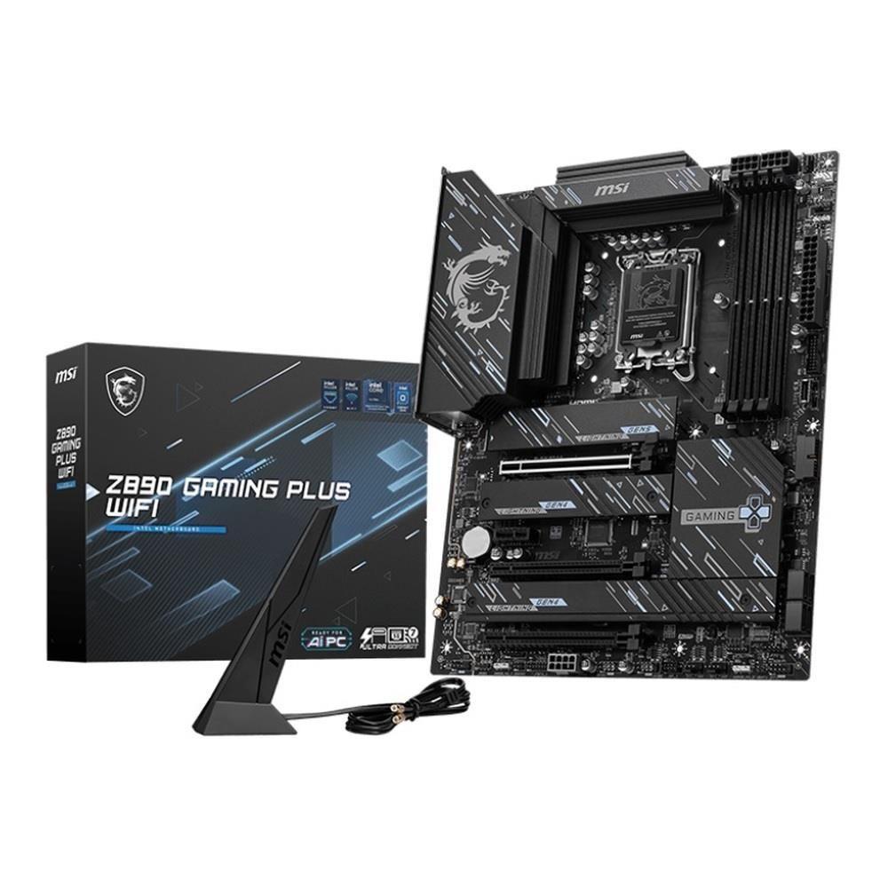 Płyta MSI Z890 GAMING PLUS WIFI /Z890/DDR5/SATA3/M.2/TB4/WiFi/BT/PCIe5.0/s.1851/ATX — zdjęcie 5