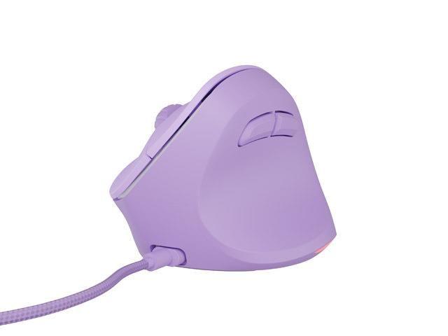 Mysz przewodowa Natec Crake 2 PRO 12800dpi wertykalna programowalna optyczna pure lavender — zdjęcie 4