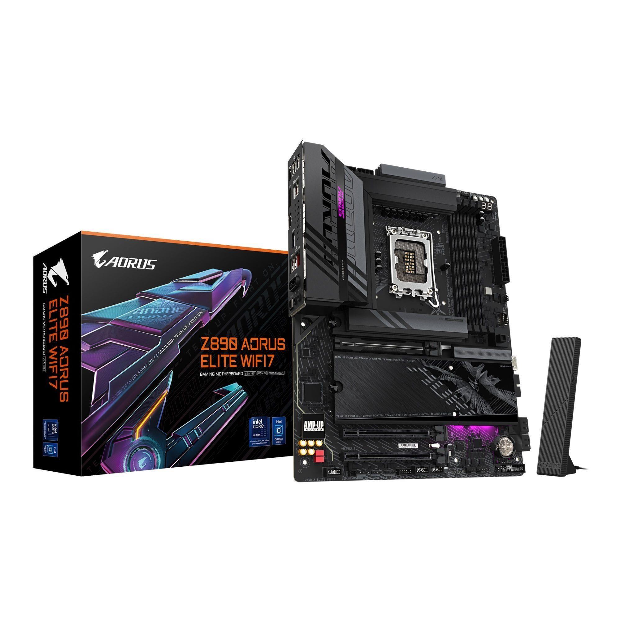 Płyta Gigabyte Z890 AORUS ELITE WIFI7 /Z890/DDR5/SATA3/M.2/TB4/WiFi/BT/PCIe5.0/s.1851/ATX — zdjęcie 5