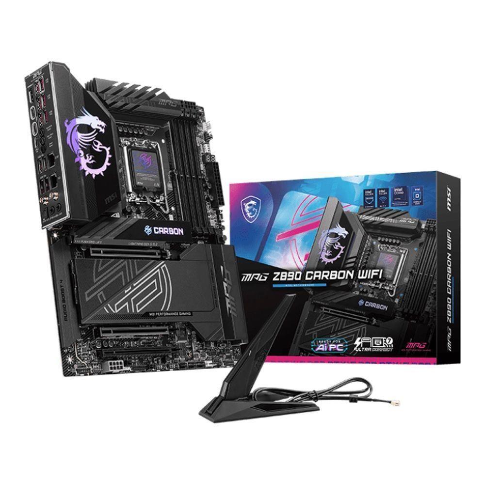 Płyta MSI MPG Z890 CARBON WIFI /Z890/DDR5/SATA3/M.2/TB4/WiFi/BT/PCIe5.0/s.1851/ATX — zdjęcie 5