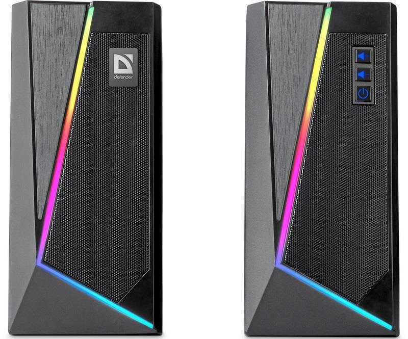 Głośniki Defender SOLAR 3 2.0 10W Bluetooth USB podświetlenie RGB — zdjęcie 2