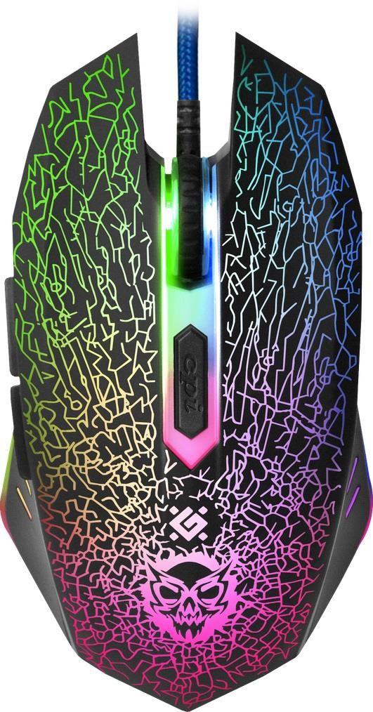 Mysz przewodowa Defender SHOCK GM-110L 3200dpi 6P + podkładka Gaming + GRA — zdjęcie 2