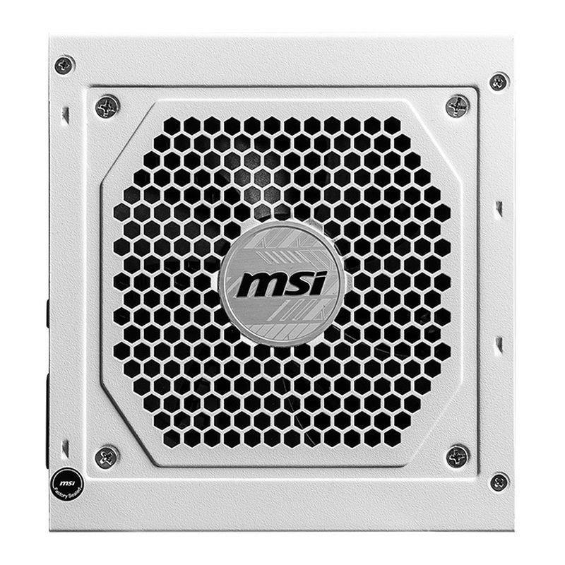 Zasilacz MSI MAG A850GL PCIE5 WHITE 850W 120mm 80plus Gold aPFC — zdjęcie 4