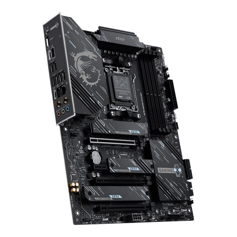 Płyta MSI X870E GAMING PLUS WIFI /AMD X870/DDR5/SATA3/M.2/USB4/WiFi/BT/PCIe5.0/AM5/ATX — zdjęcie 2