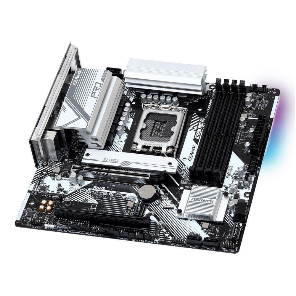 Płyta ASRock B760M PRO RS /B760/DDR5/SATA3/M.2/USB3.0/PCIe5.0/s.1700/mATX — zdjęcie 3