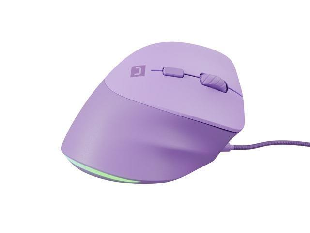 Mysz przewodowa Natec Crake 2 PRO 12800dpi wertykalna programowalna optyczna pure lavender — zdjęcie 3