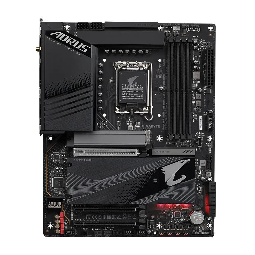 Płyta Gigabyte Z790 AORUS ELITE AX /Z790/DDR5/SATA3/USB3.2/PCIe5.0/WiFi/BT/s.1700/ATX — zdjęcie 1