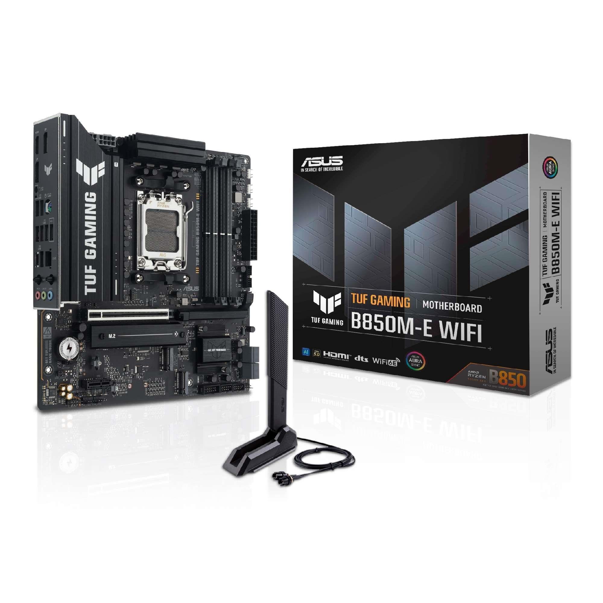 Płyta Asus TUF GAMING B850M-E WIFI /AMD B850/DDR5/SATA3/M.2/USB3.1/PCIe5.0/WiFi/BT/AM5/mATX — zdjęcie 7