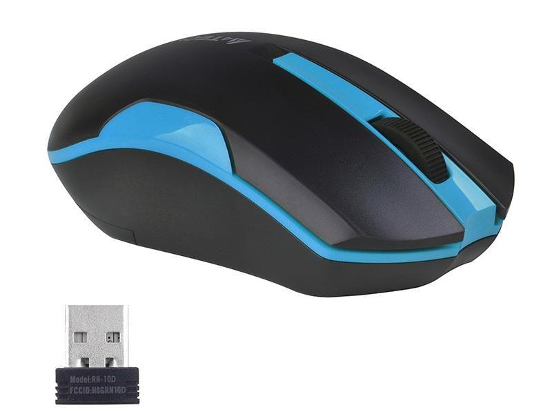 Mysz bezprzewodowa A4Tech V-TRACK G3-200N-1 Black+Blue WRLS — zdjęcie 3