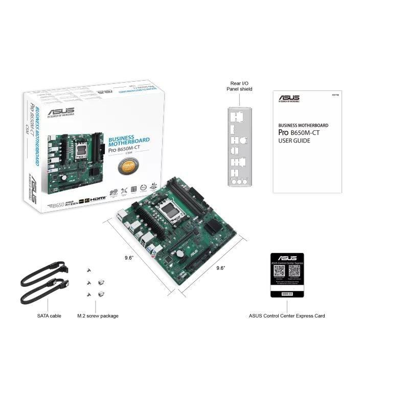Płyta Asus Pro B650M-CT-CSM /AMD B650/DDR5/SATA3/M.2/PCIe4.0/AM5/mATX — zdjęcie 7