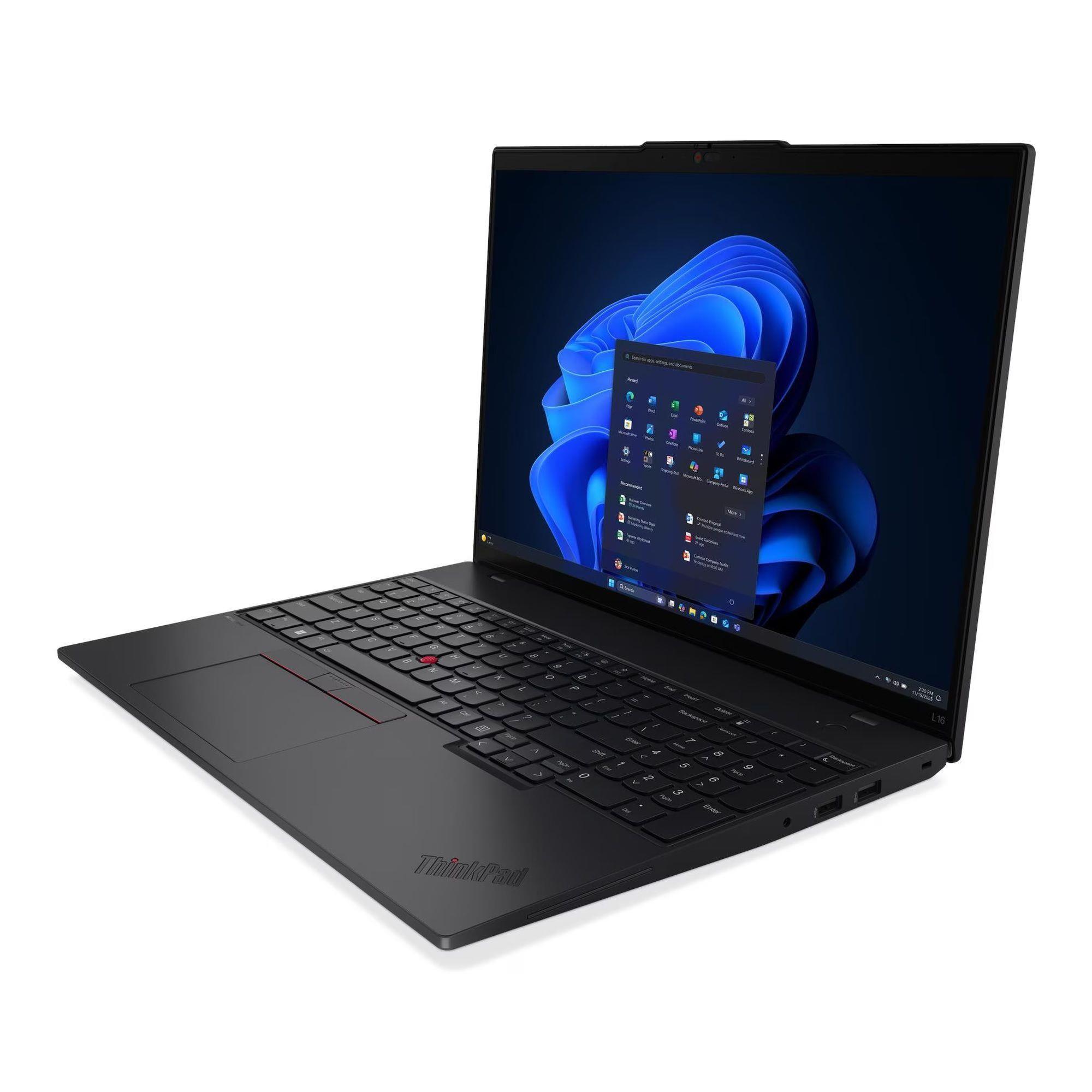 Notebook Lenovo ThinkPad L16 G2 16"WUXGA/Ryzen AI 5 PRO 340/32GB/SSD512GB/840M/11PR Black 3Y Onsite — zdjęcie 3
