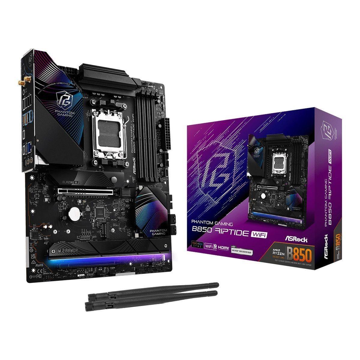 Płyta ASrock B850 Riptide WiFi /AMD B850/DDR5/SATA3/M.2/USB3.2/WiFi/BT/PCIe5.0/AM5/ATX — zdjęcie 5