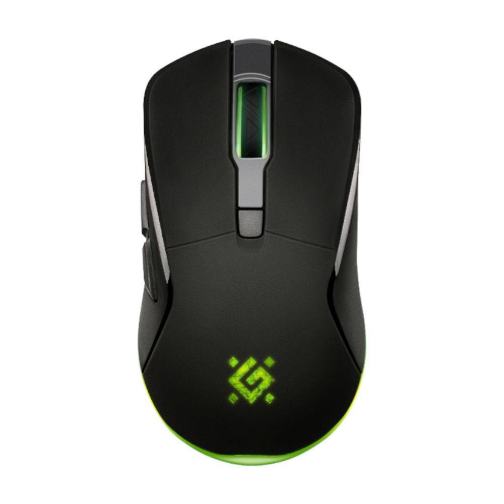 Mysz bezprzewodowa Defender DEMON GM-534 optyczna 3200dpi czarna RGB AKUMULATOR 6 przycisków Gaming — zdjęcie 1