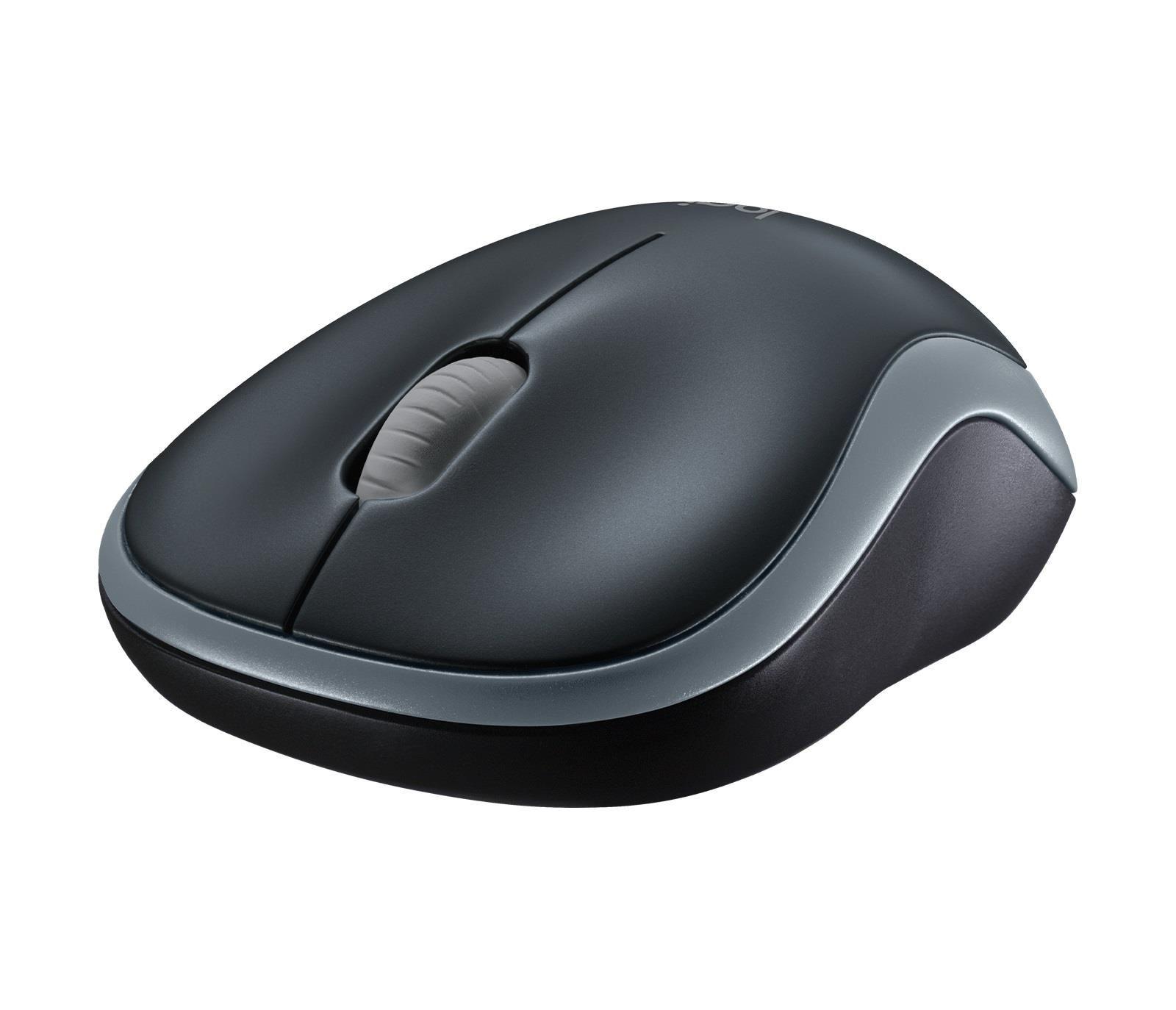 Mysz bezprzewodowa Logitech M185 optyczna czarno-szara — zdjęcie 4