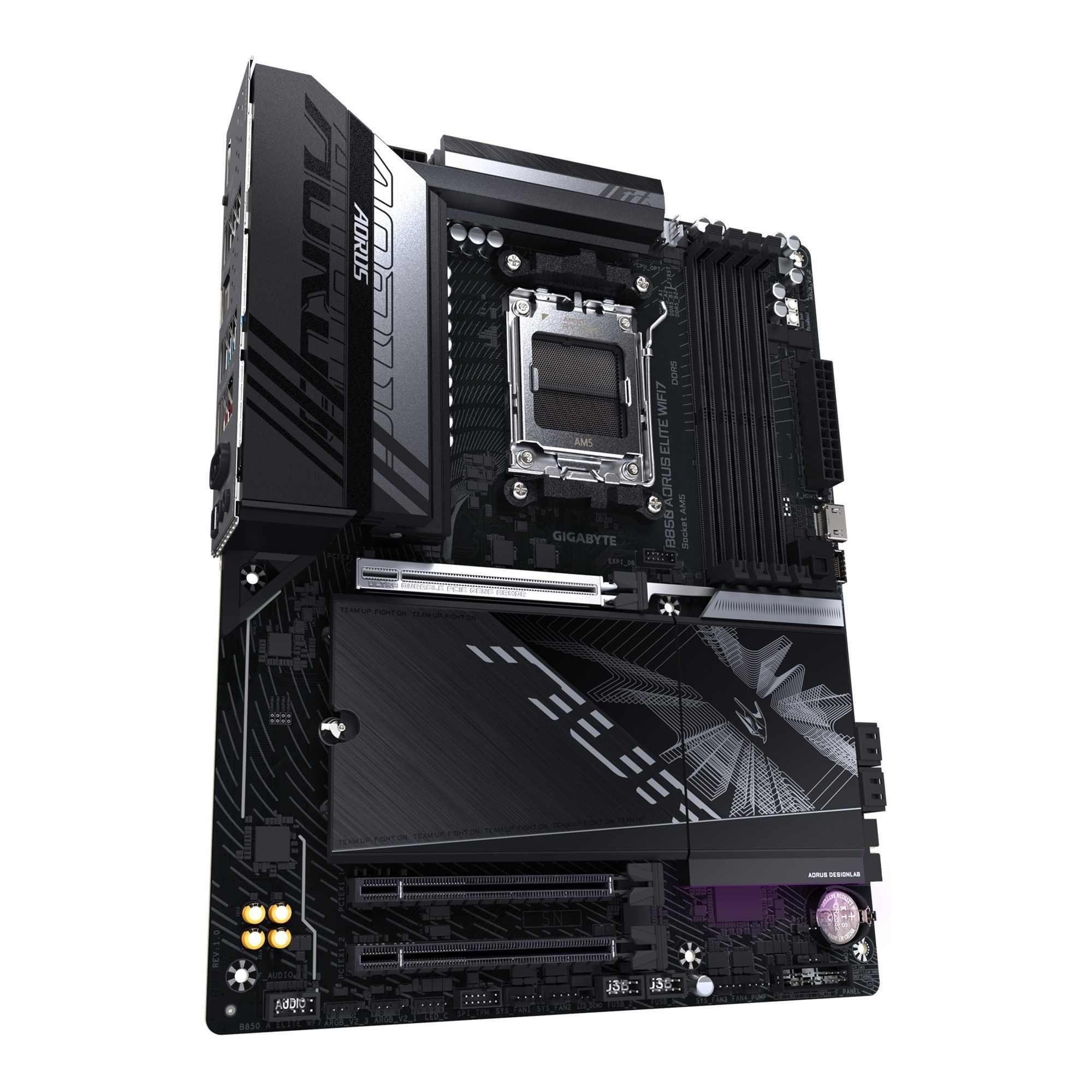 Płyta Gigabyte B850 A ELITE WF7 /AMD B850/DDR5/SATA3/M.2/USB3.2/PCIe5.0/WiFi/BT/AM5/ATX — zdjęcie 2