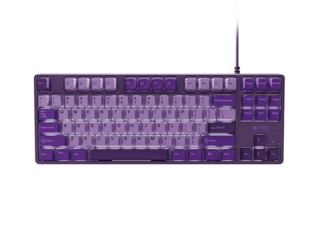 Klawiatura dla graczy gamingowa Fury Kanabo K2 US białe podświetlenie mechaniczna fioletowa