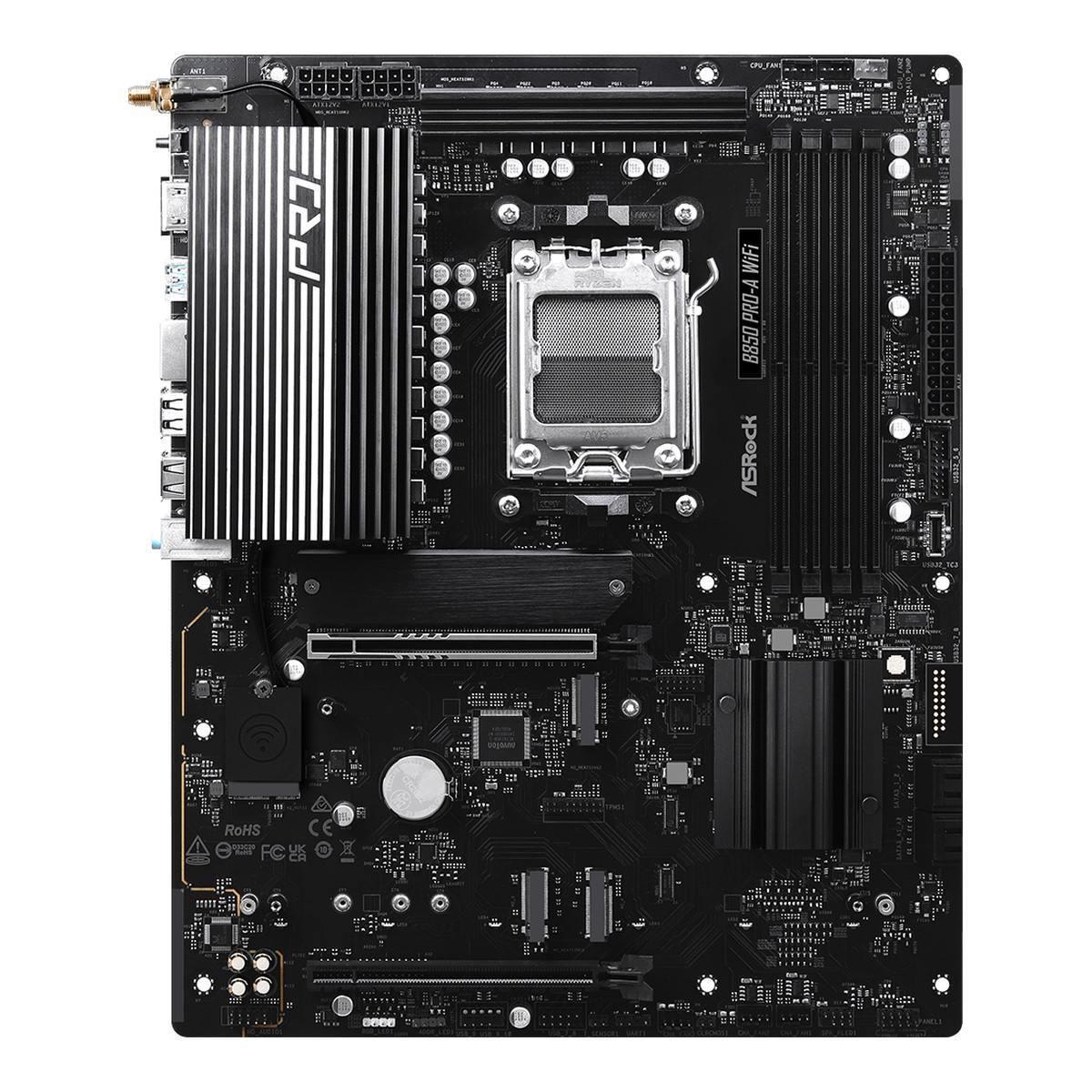 Płyta ASrock B850 Pro-A WiFi /AMD B850/DDR5/SATA3/M.2/USB3.2/WiFi/BT/PCIe5.0/AM5/ATX — zdjęcie 1