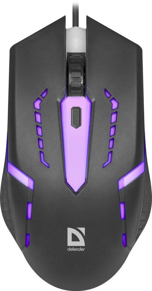 Mysz przewodowa Defender FLASH MB-600L 1200dpi 4P LED — zdjęcie 3
