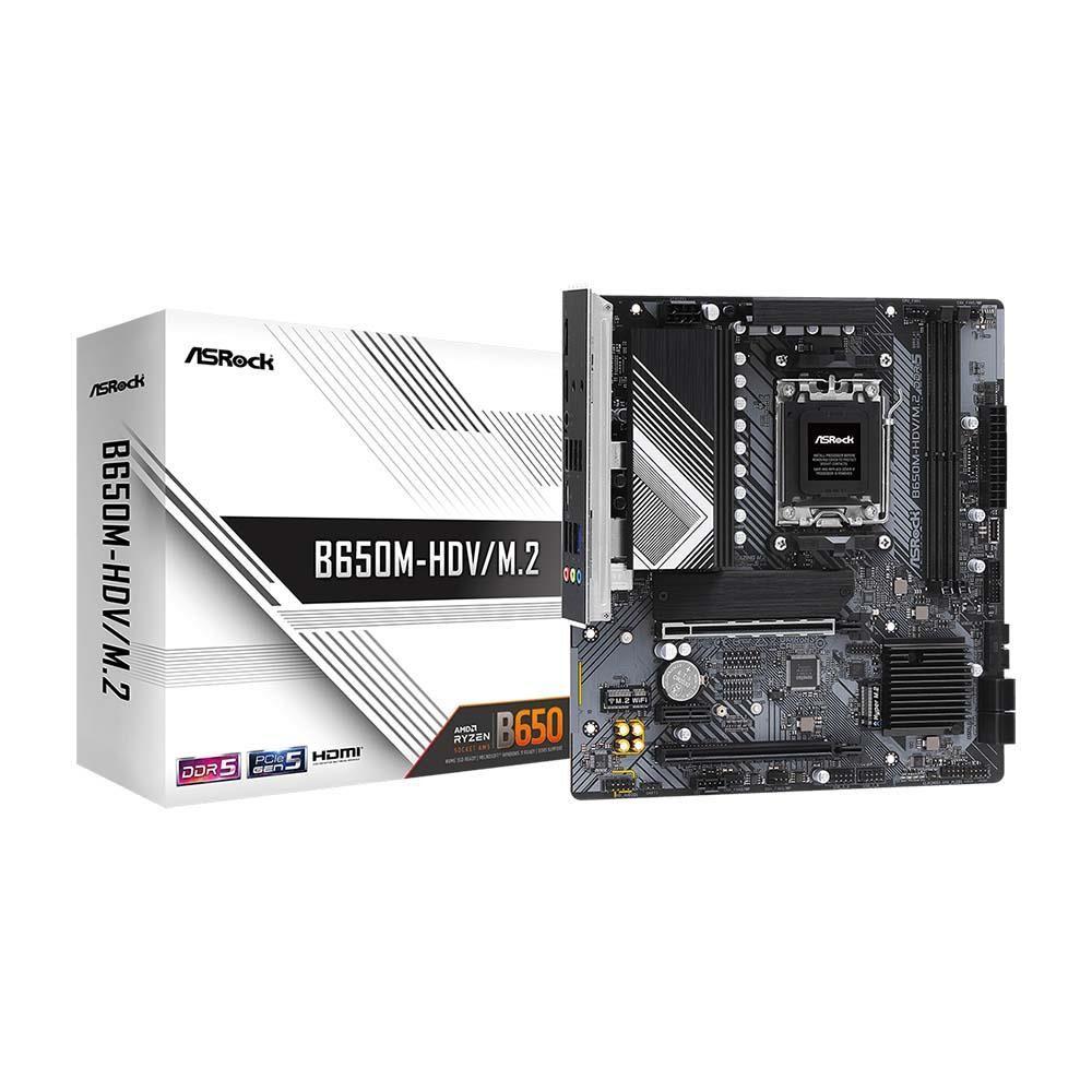 Płyta ASrock B650M-HDV/M.2 /AMD B650/DDR5/SATA3/M.2/USB3.1/PCIe4.0/AM5/mATX — zdjęcie 5