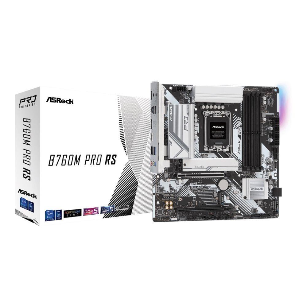 Płyta ASRock B760M PRO RS /B760/DDR5/SATA3/M.2/USB3.0/PCIe5.0/s.1700/mATX — zdjęcie 6