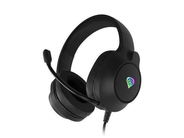 Słuchawki z mikrofonem Genesis Neon 213 RGB nauszne czarne — zdjęcie 6