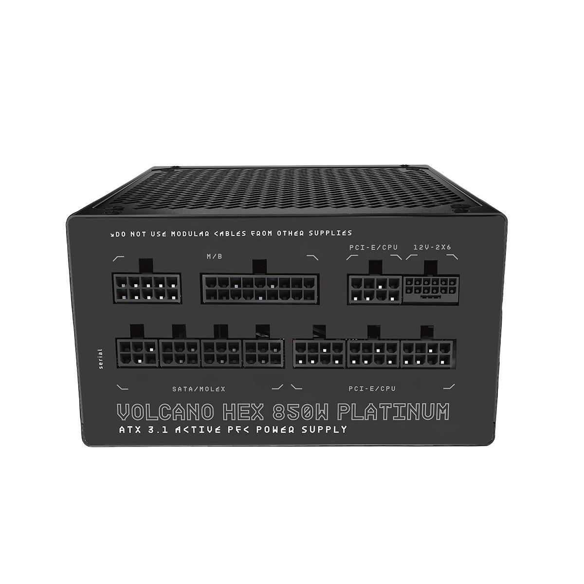Zasilacz Modecom VOLCANO HEX 850W PLATINUM ATX 3.1 — zdjęcie 3