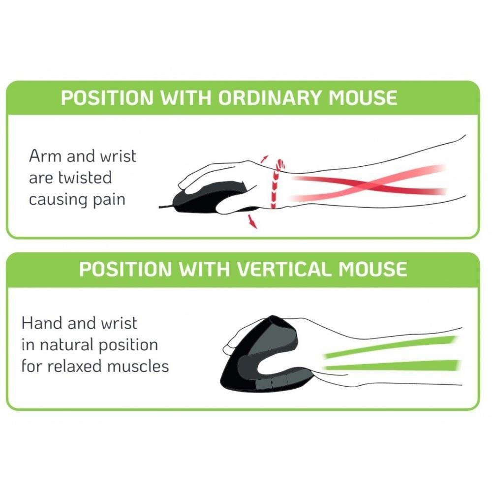 Mysz przewodowa Techly Ergonomiczna Optyczna 1000dpi — zdjęcie 5
