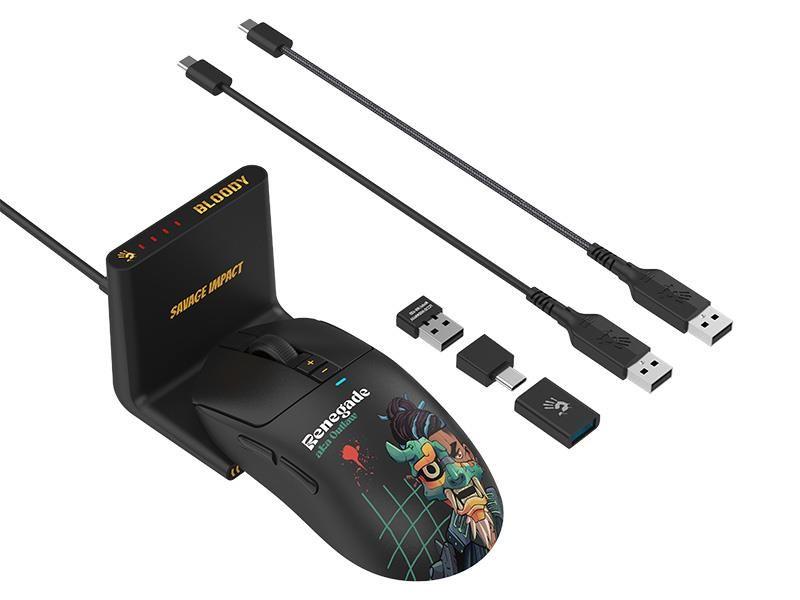 Mysz bezprzewodowa A4Tech Bloody R72 ULTRA DUO Renegade Midnight — zdjęcie 1