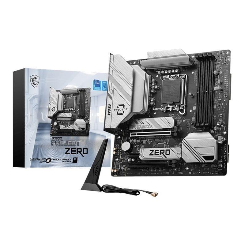 Płyta MSI B760M PROJECT ZERO /B760/DDR5/SATA3/M.2/USB3.2/WiFi/BT/PCIe5.0/s.1700/mATX — zdjęcie 5
