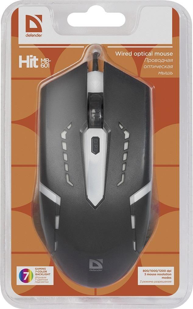 Mysz przewodowa Defender HIT MB-601 1200dpi 4P — zdjęcie 8