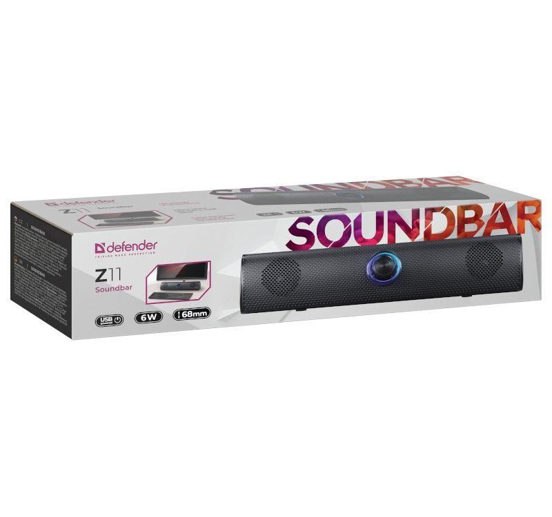 Głośnik Defender Z11 Soundbar 6W USB LED Podświetlany — zdjęcie 4