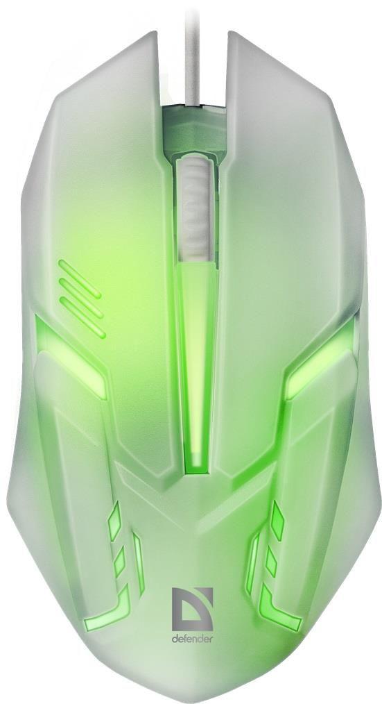 Mysz przewodowa Defender CYBER MB-560L 1200dpi 3P biała — zdjęcie 3