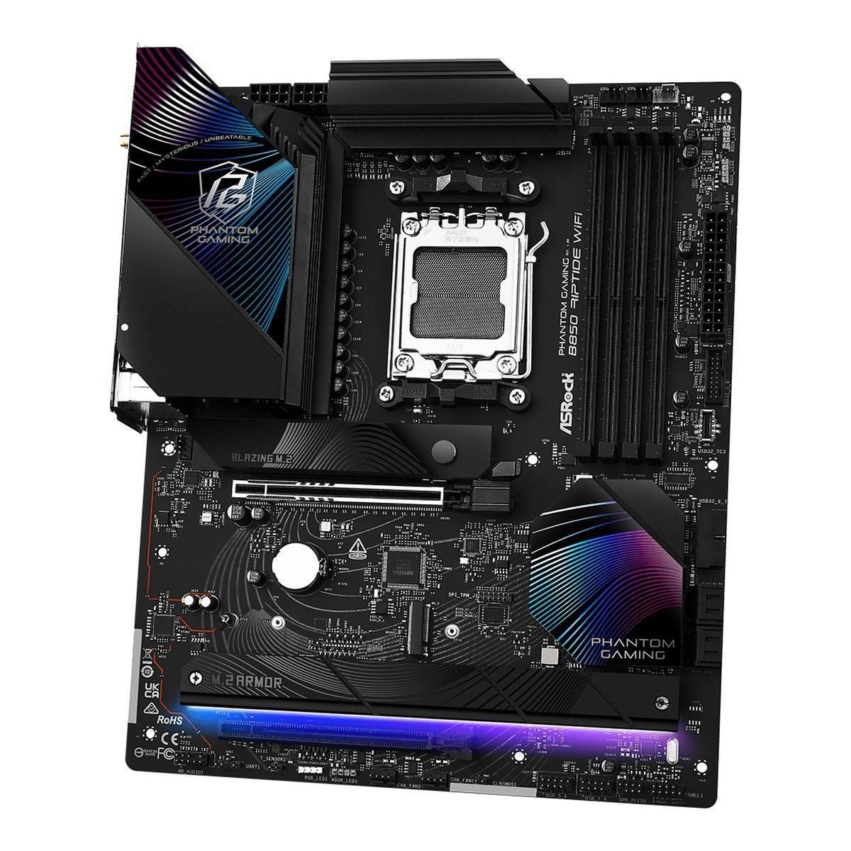 Płyta ASrock B850 Riptide WiFi /AMD B850/DDR5/SATA3/M.2/USB3.2/WiFi/BT/PCIe5.0/AM5/ATX — zdjęcie 3
